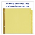 Office Jansan | Avery 11308 11 in. x 8.5 in. 31-Tab 1 to 31 Preprinted Laminated Tab Dividers with Gold Reinforced Binding Edge - Buff (1-Set) image number 4