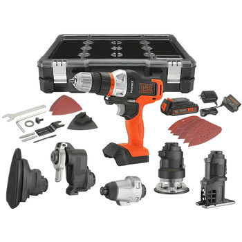Black & Decker BDCDMT1206KITC 20V MAX MATRIX Lithium-Ion Cordless 6-Tool Combo Kit with Storage Case