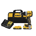 Drill Drivers | Dewalt DCD800D2 20V MAX XR Brushless Lithium-Ion 1/2 in. Cordless Drill Driver Kit with 2 Batteries (2 Ah) image number 0