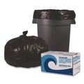 Trash Bags | Boardwalk X7658SKKK01 Reprocessed Resin Can Liners, 60 gal, 1.2 mil, 38 x 58, Black, 50 Rolls/Carton image number 0