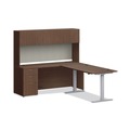 Office Desks & Workstations | HON HLPLDH72.LSE1 72 in. W x 14 in. D x 39.75 in. H 3 Compartments Mod Desk Hutch - Sepia Walnut image number 1