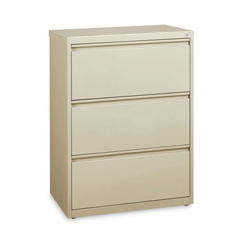 Alera 26139 30 in. x 18.62 in. x 40.25 in. Three Legal/Letter/A4-Size File Drawers Lateral File Cabinet - Putty