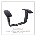  | Alera ALEIN49AKA10B Optional Height-Adjustable T-Arms for Essentia and Interval Series Chairs - Black (1-Pair) image number 5