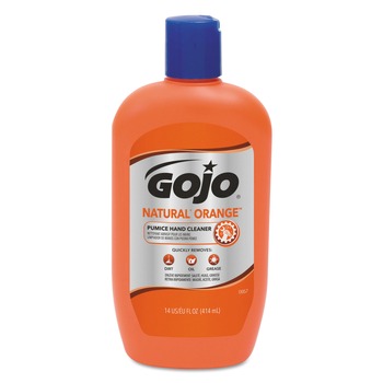 GOJO Industries 14 oz. NATURAL ORANGE Pumice Hand Cleaner - Citrus Scent