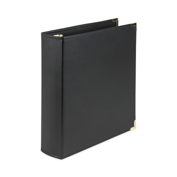 Samsill Classic Collection 11 in. x 8.5 in. 3 Rings 2 in. Capacity Ring Binder - Black