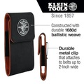 Tool Belts | Klein Tools 55460 Tradesman Pro 1.5 in. x 3 in. x 5.75 in. Phone Holder - Small, Black image number 6