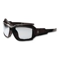 Safety Glasses | Ergodyne 56080 Skullerz Loki Nylon/Polycarb Safety Glasses/Goggles - Black Frame/Indoor/Outdoor Lens image number 1