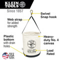 Cases and Bags | Klein Tools 5109SLR All Purpose Work Bucket image number 1
