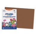 Cleaning & Janitorial Supplies | Prang P6707 SunWorks 12 x 18 Construction Paper - Brown (50/Pack) image number 0