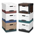 Office Jansan | Bankers Box 12775 12.75 in. x 16.5 in. x 10.38 in. R-KIVE Heavy-Duty Letter/Legal Storage Boxes - Kraft/Green (12/Carton) image number 1