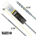 Klein Tools 53719 3/4 in. x 54 in. Flex Bit Auger with Screw Point image number 1