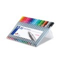 Office Jansan | Staedtler 334 SB20A6 Triplus Fineliner 0.3 mm Porous Point Pen - Exrra Fine, Assorted (20/Set) image number 1
