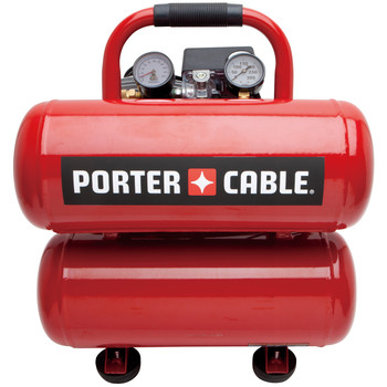 Factory Reconditioned Porter-Cable 1.1 HP 4 Gallon Oil-Lube Twin Stack Air Compressor