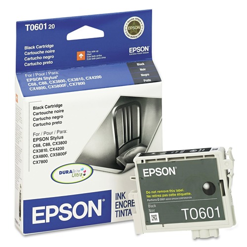 Ink & Toner | Epson T060120-S T060120-S (60) DURABrite 450 Page-Yield Ink - Black image number 0