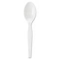 Office Jansan | Dixie TM23C7 Individually Wrapped Mediumweight Polystyrene Cutlery Teaspoons - White (1000/Carton) image number 1
