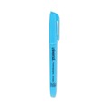 Customer Appreciation Sale - Save up to $60 off | Universal UNV08854 Chisel Tip Fluorescent Blue Ink Blue Barrel Pocket Highlighters (1 Dozen) image number 0