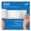 Toilet Paper | Scott 04460 Essential Standard Septic Safe 2 Ply Roll Bathroom Tissue - White (80/Carton) image number 5