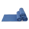 Trash Bags | Inteplast Group BRS304314BL 33 Gallon 14 mic 30 in. x 43 in. Interleaved Roll High-Density Commercial Can Liners - Blue (250/Carton) image number 3