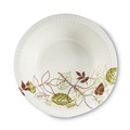 Bowls and Plates | Dixie SX20PATH Pathways Heavyweight 20 oz. Paper Bowls - White/Green/Burgundy (125/Pack) image number 0
