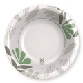 Bowls and Plates | Dixie SX20PATH Pathways Heavyweight 20 oz. Paper Bowls - White/Green/Burgundy (125/Pack) image number 0