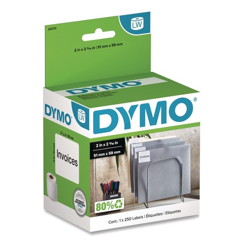 Labels | DYMO 30370 LabelWriter 2 in. x 2.31 in. Multipurpose Labels - White (1-Roll) image number 0