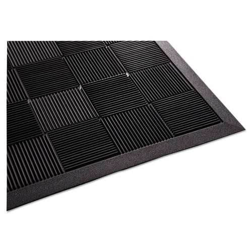 Office Jansan | Guardian PARQUET3X5 36 in. x 60 in. Parquet Wiper Scraper Mat - Black image number 0