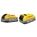 Battery and Charger Starter Kits | Dewalt DCBP315-2 (2) 20V POWERSTACK 1.7 Ah and 5 Ah Lithium-Ion Battery Pack image number 1