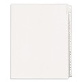 Office Jansan | Avery 01700 11 x 8.5 Allstate Style Preprinted Legal Exhibit Side A to Z Tab Index Dividers - White (26-Pieces/Set) image number 0