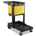 Cleaning Carts | Rubbermaid Commercial FG618100YEL Locking Cabinet For Cleaning Carts - Yellow image number 0