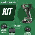 Impact Drivers | Factory Reconditioned Metabo HPT WH18DBDL2M 18V Brushless Lithium-Ion 1/4 in. Cordless Triple Hammer Impact Driver Kit (3 Ah) image number 1