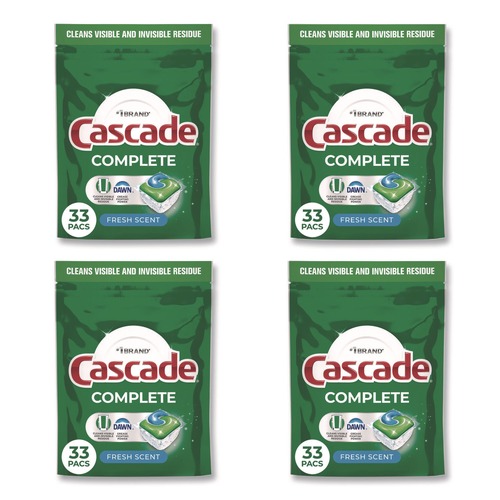 Odor Control | Cascade 80797047 17.6 oz Complete ActionPacs - Fresh Scent (4/Carton) image number 0