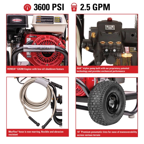 Simpson 60996 PowerShot 3600 PSI 2.5 