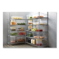 Food Trays, Containers, and Lids | Rubbermaid Commercial FG330800CLR 8.5 Gallon 26 in. x 18 in. x 6 in. Food/Tote Boxes - Clear image number 4
