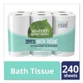 Toilet Paper | Seventh Generation 13733 100% Recycled 2-Ply Bathroom Tissue - White (240 Sheets/Roll, 12 Rolls/Pack) image number 1
