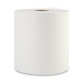 Paper Towels and Napkins | Boardwalk 8122 8 in. x 800 ft. 1-Ply Hardwound Paper Towels - White (6/Carton) image number 1