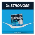 Cleaning Cloths | Cottonelle 55699 Ultra CleanCare 1-Ply Septic Safe Mega Rolls Strong Tissue Toilet Paper - White (36/Carton) image number 3