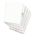  | Avery 01401 Avery Style Legal 26-Tab Side Tab A Preprinted Exhibit 11 in. x 8.5 in. Index Dividers - White (25/Pack) image number 0