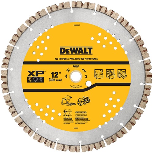 Clearance Center | Dewalt DW4721T 12 in. XP All-Purpose Segmented Diamond Blade image number 0