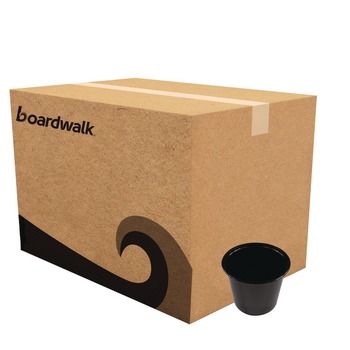Boardwalk BWKPRTN55BL 5.5 oz. Polypropylene Souffle/Portion Cups - Black (2500/Carton)