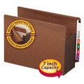 Office Jansan | Smead 73795 7 in. Expansion Heavy-Duty Redrope End Tab Tuff Pockets - Letter, Redrope (5/Box) image number 1