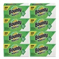 Tabletop and Serveware | Bounty 96595 12-1/10 in. x 12 in. 1-Ply Quilted Napkins - White (8/Carton) image number 0