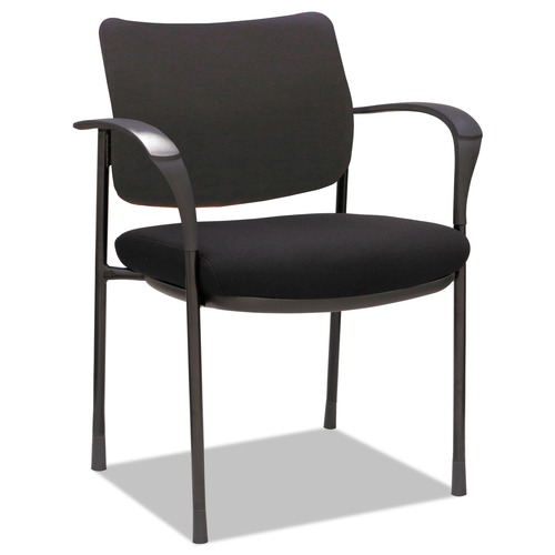  | Alera ALEIV4317A IV Series 24.8 in. x 22.83 in. x 32.28 in. Fabric Guest Chairs - Black (2/Carton) image number 0