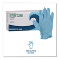 Disposable Gloves | Boardwalk 382XXLBXA 9.5 in. Long 5 mil. Thick Powder-Free Disposable Examination Nitrile Gloves - XX-Large Blue (100/Box) image number 3