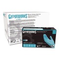 Disposable Gloves | Ammex INPF49100 9.5 in. Long 5 mil Thick Powder-Free Industrial Nitrile Gloves - XX-Large, Blue (1000/Carton) image number 0