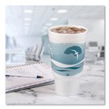 Cutlery | Dart 32AJ20H 32 oz. Horizon Hot/Cold Foam Drinking Cups - Teal/White (400/Carton) image number 5
