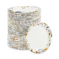 Just Launched | Boardwalk BWKDEER6PLT 6 in. Diameter Coated/Soak Proof Deerfield Printed Paper Plates - Multicolor (250/Pack, 4 Packs/Carton) image number 1