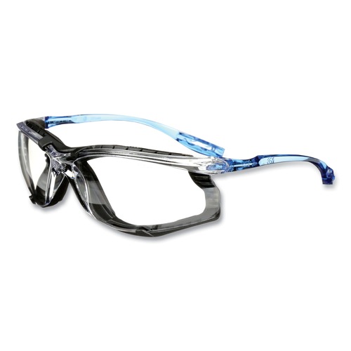 Eye Protection | 3M 11872-00000-20 CCS Protective Eyewear with Foam Gasket - Blue Plastic Frame/Clear Polycarbonate Lens image number 0