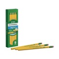 Pencils | Dixon 133080002 Ticonderoga Beginners HB (#2) Woodcase Pencil with Eraser and Microban - Black Lead/Yellow Barrel (12/Pack) image number 2