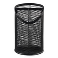  | Universal UNV20019 4.13 in. Diameter x 6 in. Height 3-Compartment Metal Mesh Pencil Cup - Black image number 0
