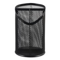 Office Jansan | Universal UNV20019 4.13 in. Diameter x 6 in. Height 3-Compartment Metal Mesh Pencil Cup - Black image number 0
